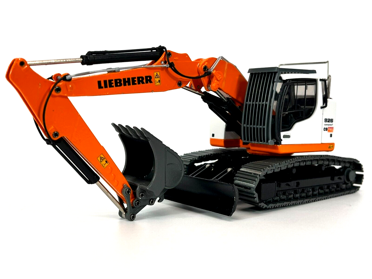 Conrad Liebherr R926 Compact Raupenbagger „COMAT“ – Diecast Sammlermodell im Maßstab 1:50, Art. 2204/10