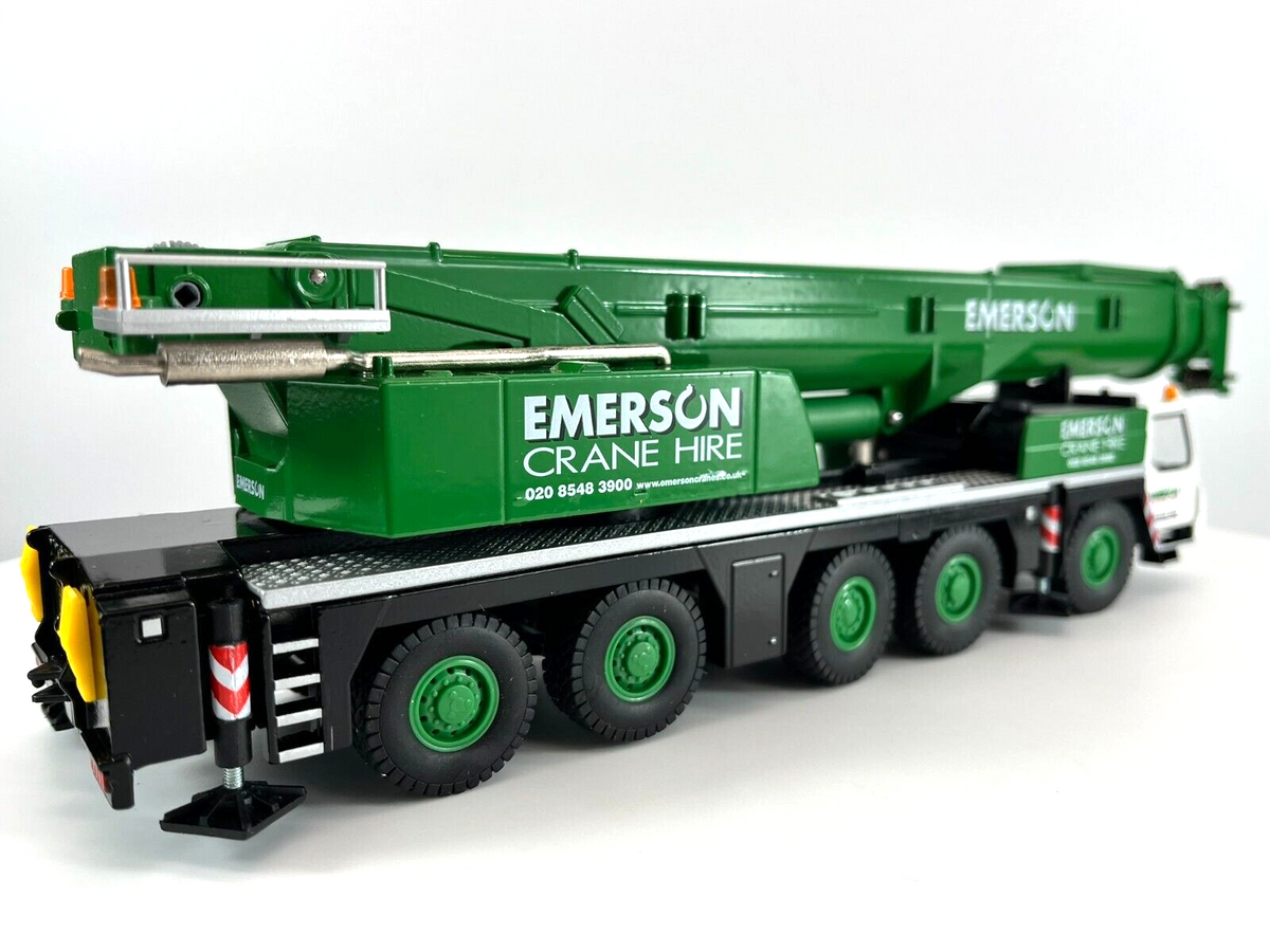 Conrad Liebherr LTM 1200-5.1 Mobilkran „EMERSON Crane Hire“ – Diecast Sammlermodell im Maßstab 1:50, Art. 2101/22 – Ansicht 4