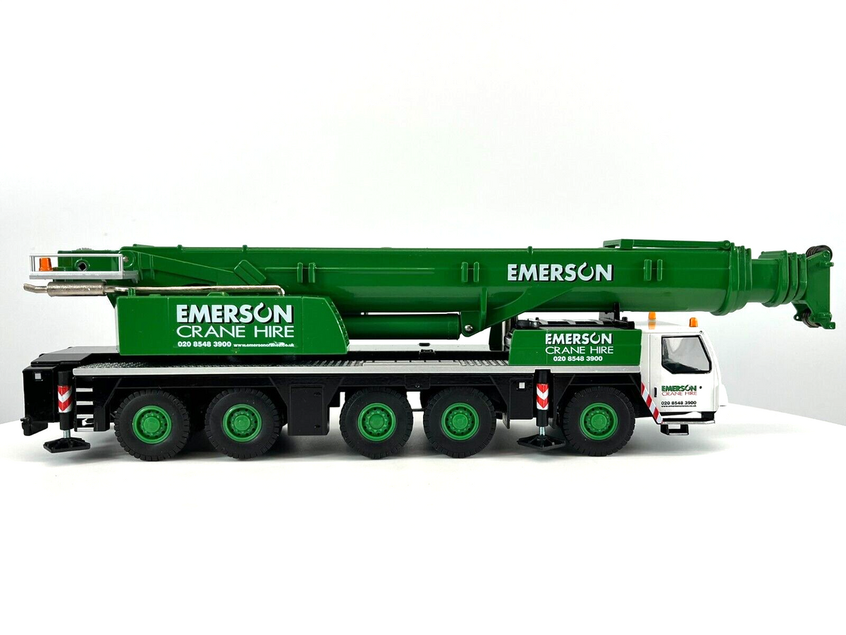 Conrad Liebherr LTM 1200-5.1 Mobilkran „EMERSON Crane Hire“ – Diecast Sammlermodell im Maßstab 1:50, Art. 2101/22 – Ansicht 5