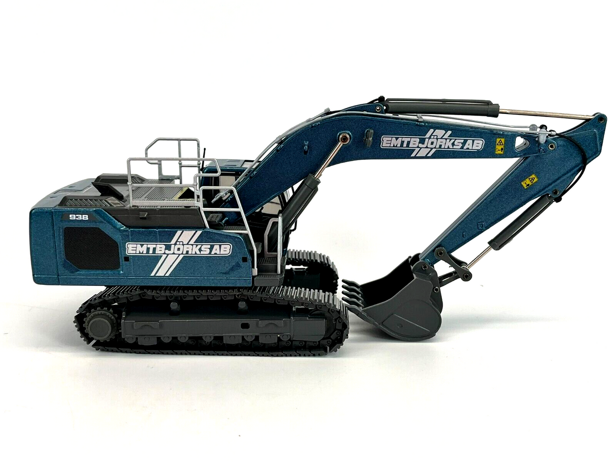 Conrad Liebherr R938 V Litronic Hydraulikbagger „Emtbjörk AB“ – Diecast Sammlermodell im Maßstab 1:50, Art. 2215/14 – Ansicht 3