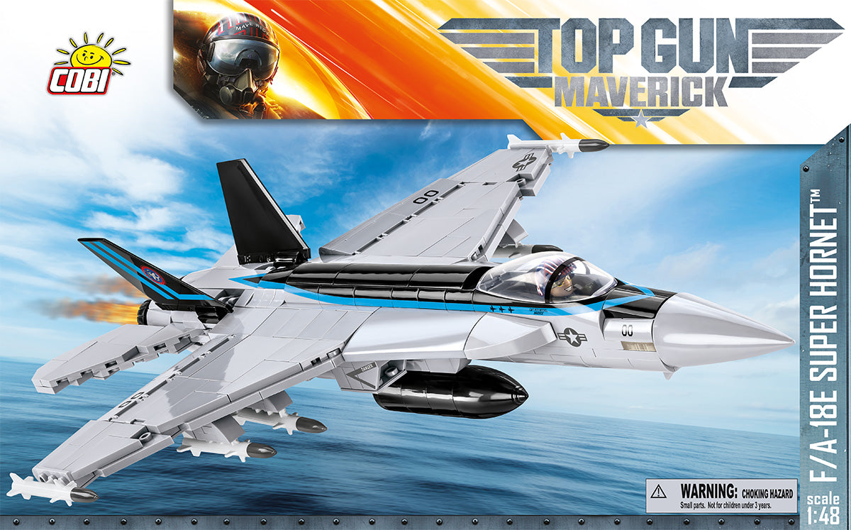 COBI Boeing F/A-18E Super Hornet Top Gun Maverick Klemmbaustein-Modell im Maßstab 1:48 – 560 Teile, Set 5805A