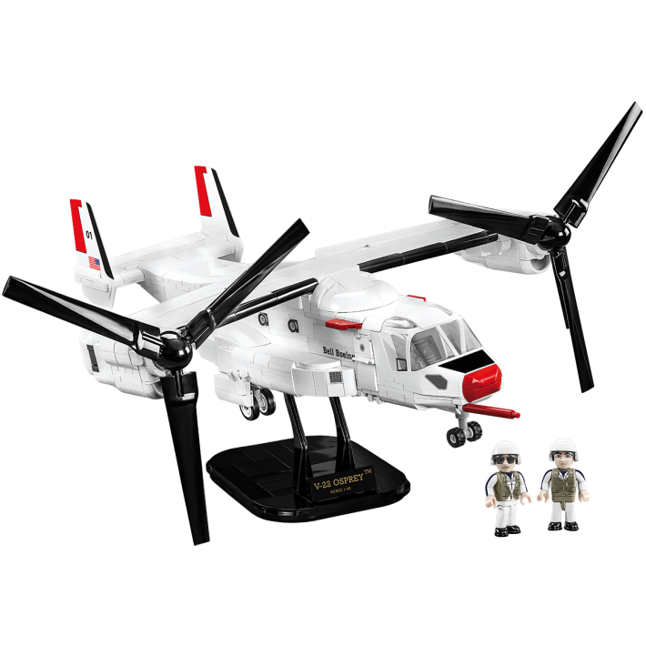 COBI Boeing Bell V-22 Osprey Klemmbaustein-Modell im Maßstab 1:48 – 1.136 Teile, Set 5835 – Ansicht 4