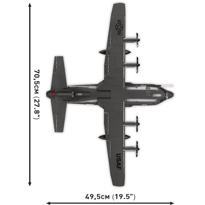 COBI Lockheed C-130J Super Hercules Klemmbaustein-Modell im Maßstab 1:61 – 641 Teile, Set 5838 – Ansicht 5