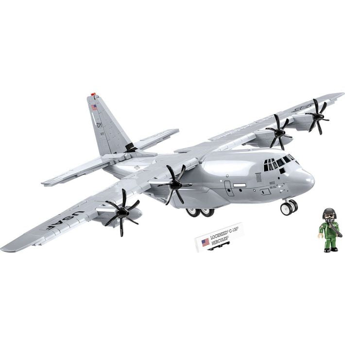 COBI Lockheed C-130 Hercules Klemmbaustein-Modell im Maßstab 1:61 – 602 Teile, Set 5839 – Ansicht 3