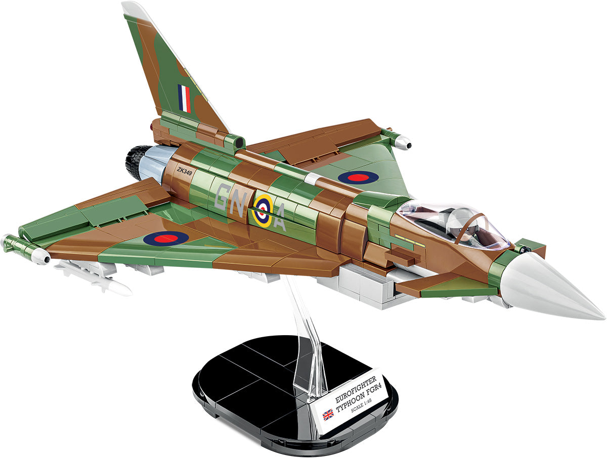 COBI Eurofighter Typhoon FGR4 GiNA Klemmbaustein-Modell im Maßstab 1:48 – 577 Teile, Set 5843 – Ansicht 4