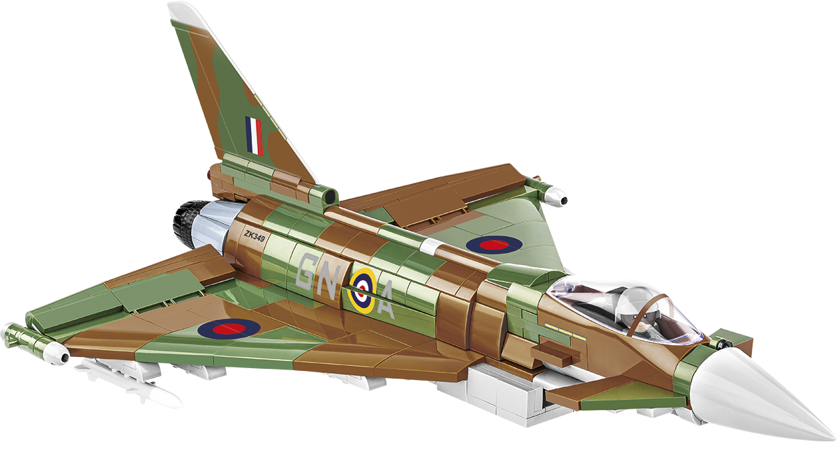 COBI Eurofighter Typhoon FGR4 GiNA Klemmbaustein-Modell im Maßstab 1:48 – 577 Teile, Set 5843 – Ansicht 3