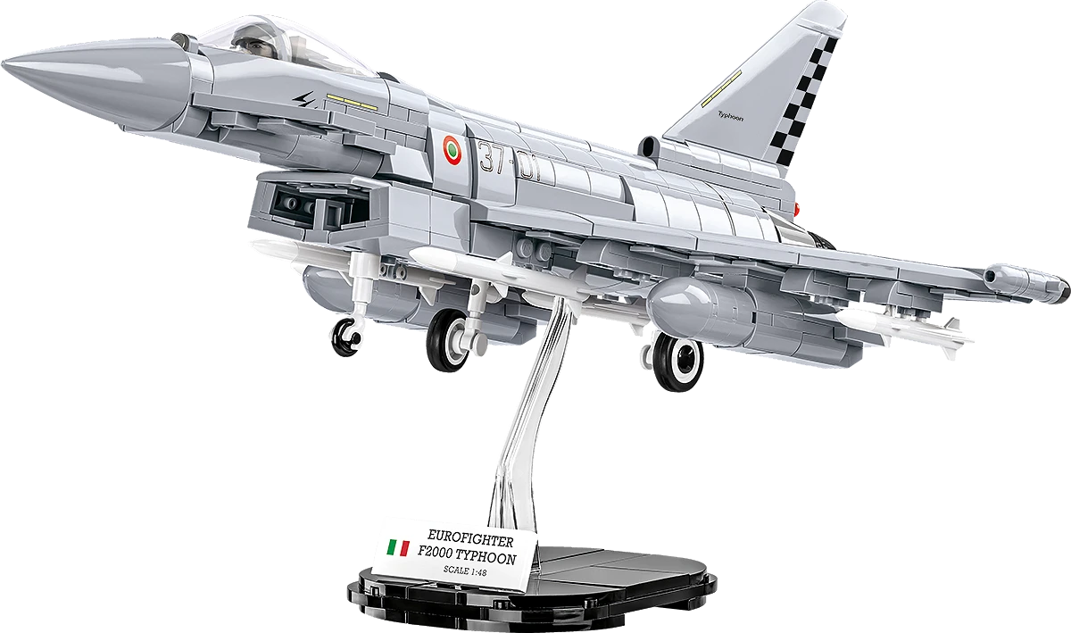 COBI Eurofighter F2000 Typhoon Klemmbaustein-Modell im Maßstab 1:48 – 642 Teile, Set 5849 – Ansicht 4