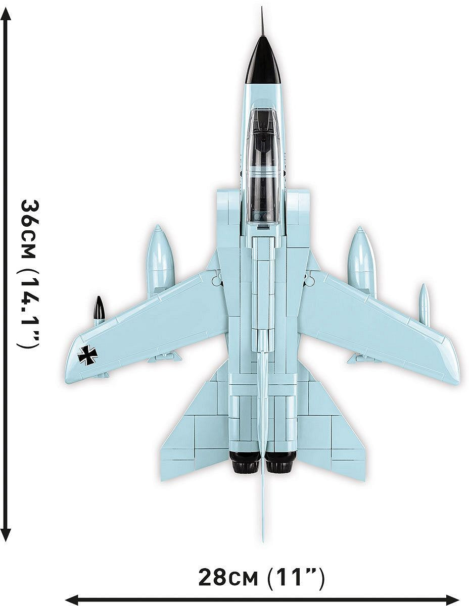 COBI Panavia Tornado IDS Deutsche Luftwaffe Klemmbaustein-Modell im Maßstab 1:48 – 493 Teile, Set 5853 – Ansicht 6