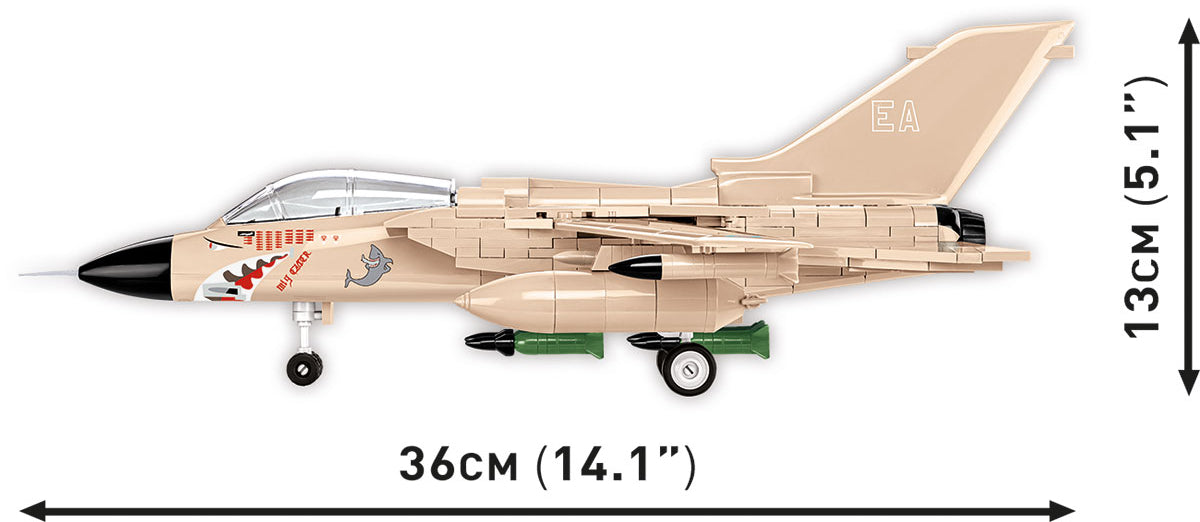 COBI Panavia Tornado GR.1 MiG Eater RAF Klemmbaustein-Modell im Maßstab 1:48 – 527 Teile, Set 5854