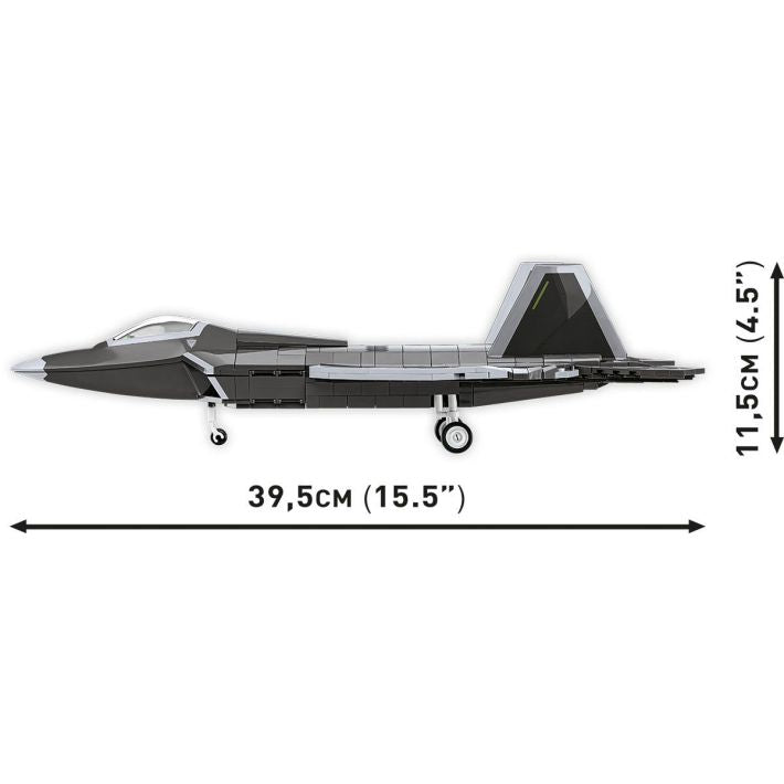 COBI Lockheed F-22 Raptor Klemmbaustein-Modell im Maßstab 1:48 – 695 Teile, Set 5855 – Ansicht 5