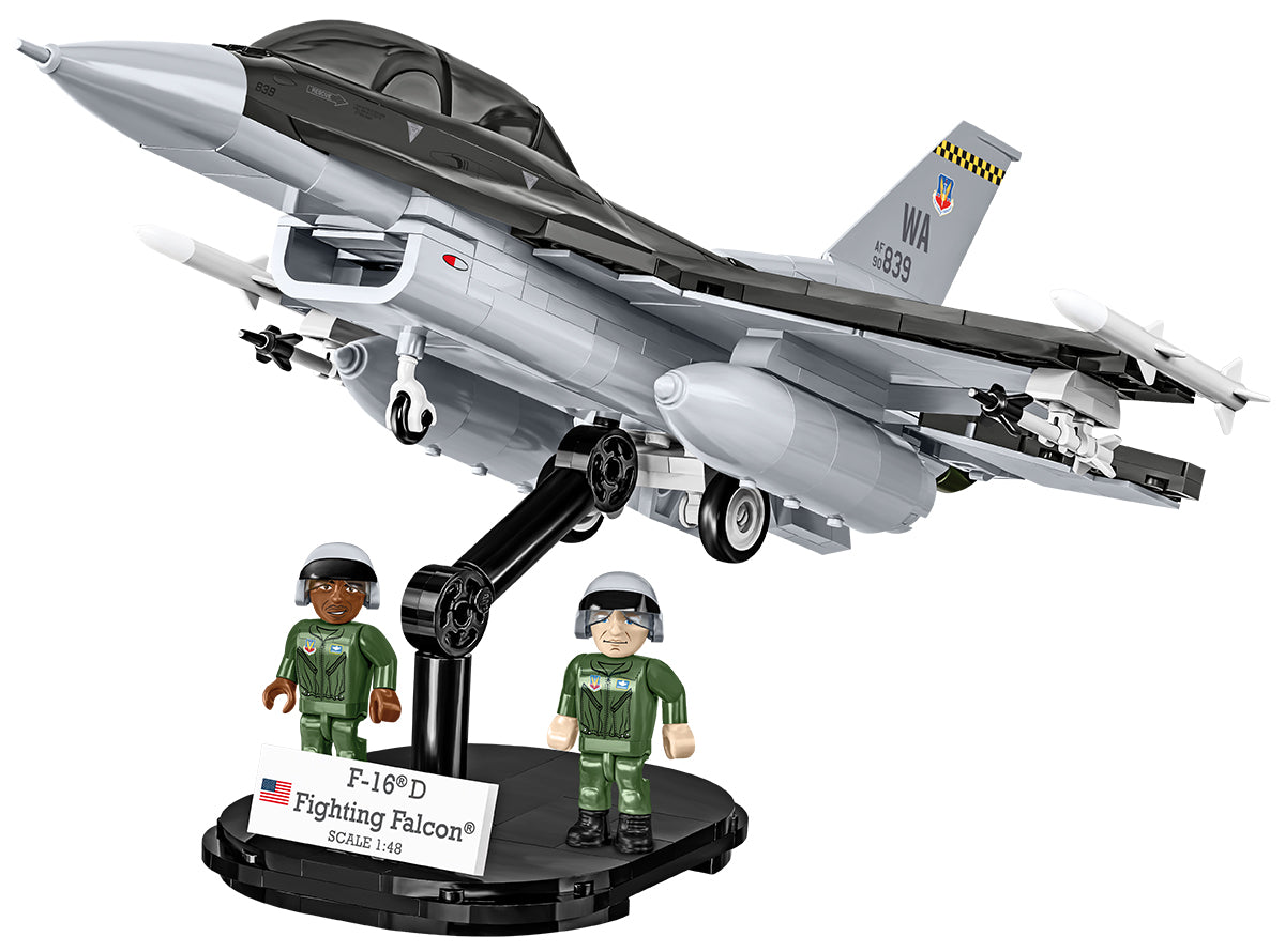 COBI Lockheed Martin F-16D Fighting Falcon Klemmbaustein-Modell im Maßstab 1:48 – 436 Teile, Set 5914 – Ansicht 4