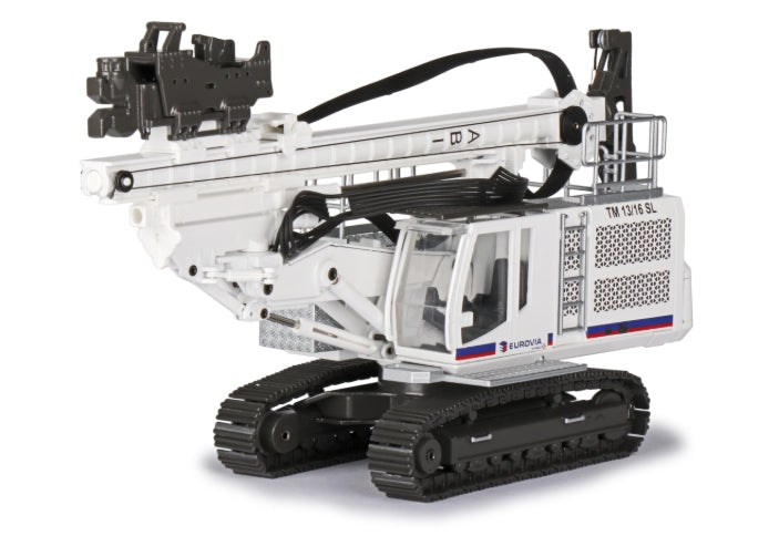 Conrad ABI Teleskopmäkler Mobilramsystem TM 13/16 SL „EUROVIA“ – Diecast Sammlermodell im Maßstab 1:50, Art. 2516/02