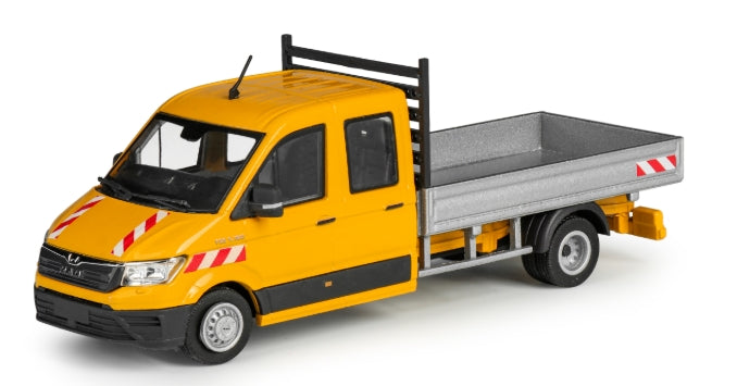 Conrad MAN TGE Pritschenwagen mit Doppelkabine – Diecast Sammlermodell im Maßstab 1:50, Art. 1616/03