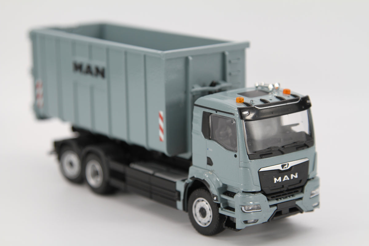 Conrad MAN eTGS NN 6x4 Abrollkipper – Diecast Sammlermodell im Maßstab 1:50, Art. 81217E/0 – Ansicht 5