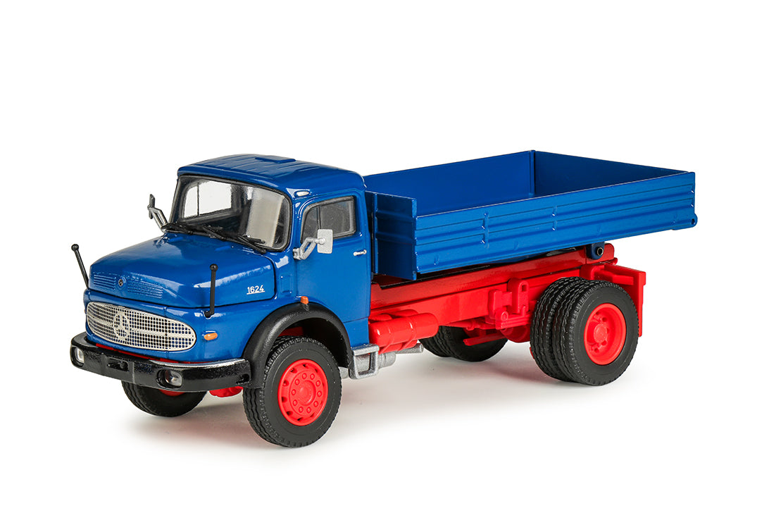 Mercedes-Benz LAK 1624 Rundhauber Kipper 1:50 – Conrad Diecast-Sammlermodell, Schrägansicht