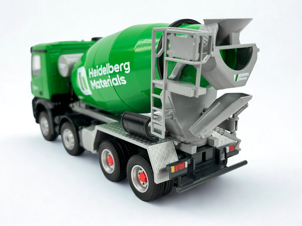Conrad Stetter Fahrmischer 4-achs auf Mercedes-Benz Arocs „HEIDELBERG MATERIALS“ – Diecast Sammlermodell im Maßstab 1:50, Art. 78258/06 – Ansicht 2