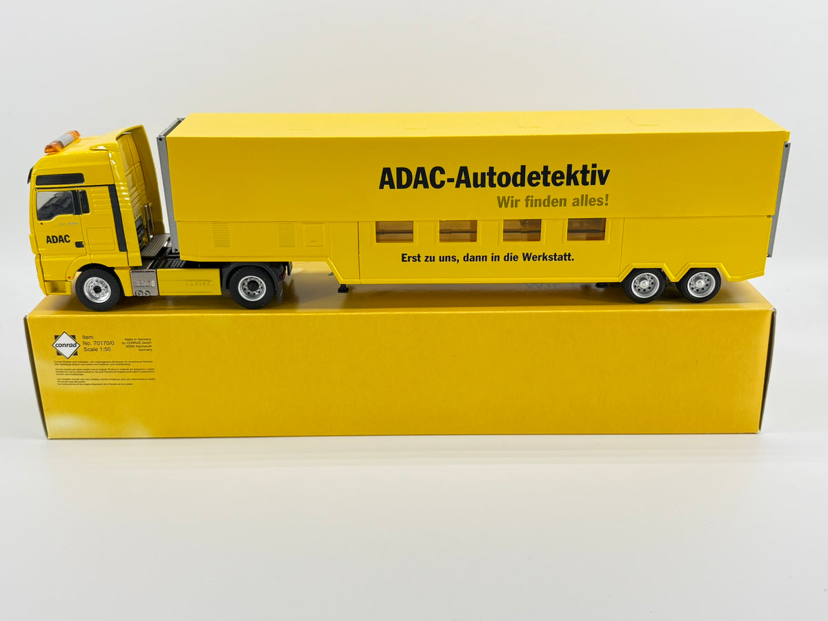 Conrad MAN TGX Prüfstandsauflieger „ADAC“ – Diecast Sammlermodell im Maßstab 1:50, Art. 70170/0 – Ansicht 8