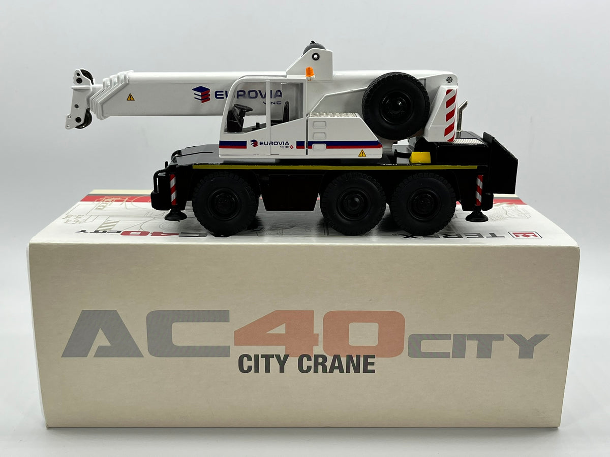Conrad Terex Demag AC40 City Teleskopkran „EUROVIA“ – Diecast Sammlermodell im Maßstab 1:50, Art. 2093/37 – Ansicht 7