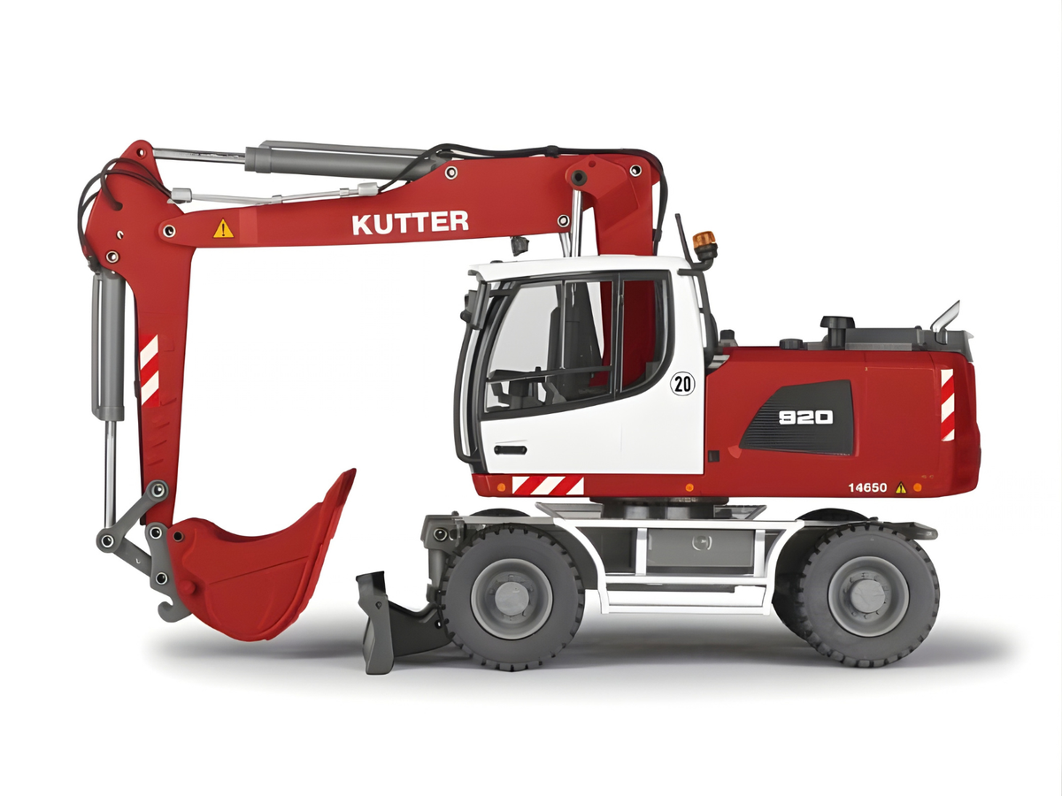 Conrad Liebherr A 920 Mobilbagger „KUTTER“ Memmingen – Diecast Sammlermodell im Maßstab 1:50, Art. 2216/01