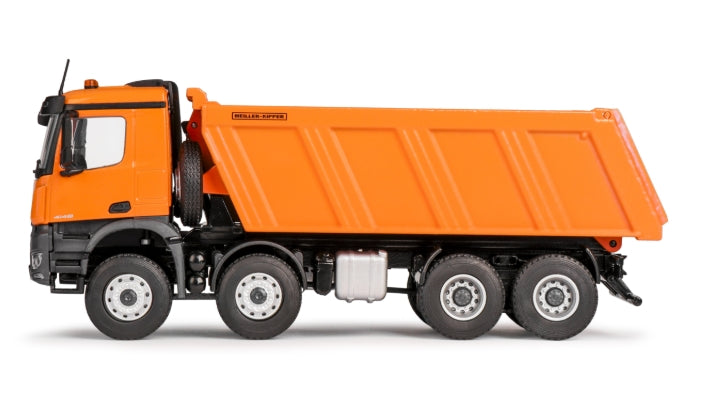 Conrad Mercedes-Benz Arocs 8x4 mit MEILLER Hinterkipper in Orange – Diecast Sammlermodell im Maßstab 1:50, Art. 78259/0 – Ansicht 4