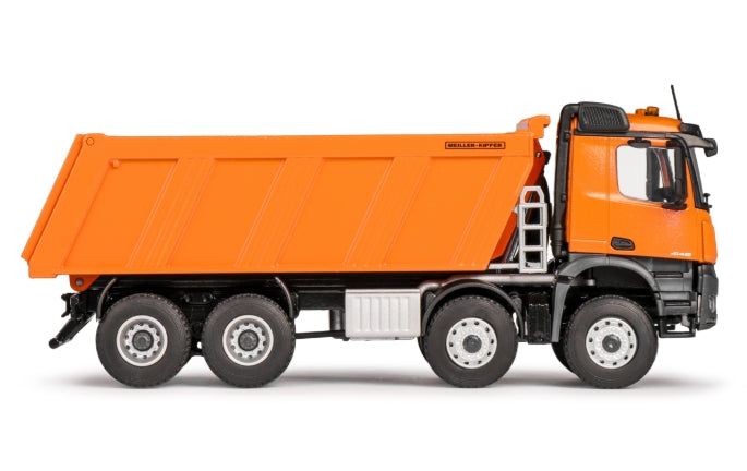 Conrad Mercedes-Benz Arocs 8x4 mit MEILLER Hinterkipper in Orange – Diecast Sammlermodell im Maßstab 1:50, Art. 78259/0 – Ansicht 2