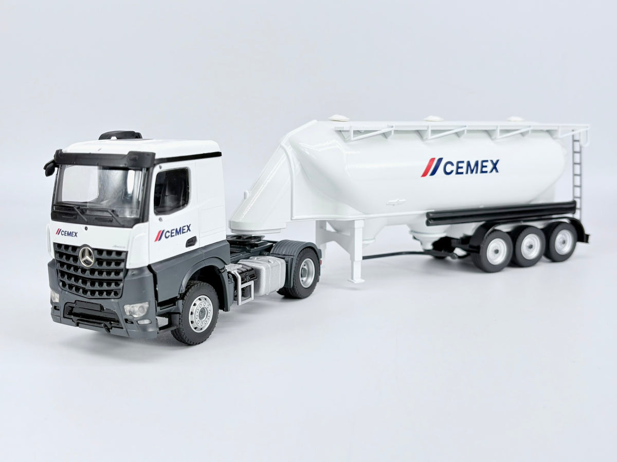 Conrad Mercedes-Benz Arocs mit SPITZER Siloauflieger „CEMEX“ – Diecast Sammlermodell im Maßstab 1:50, Art. 7814/02