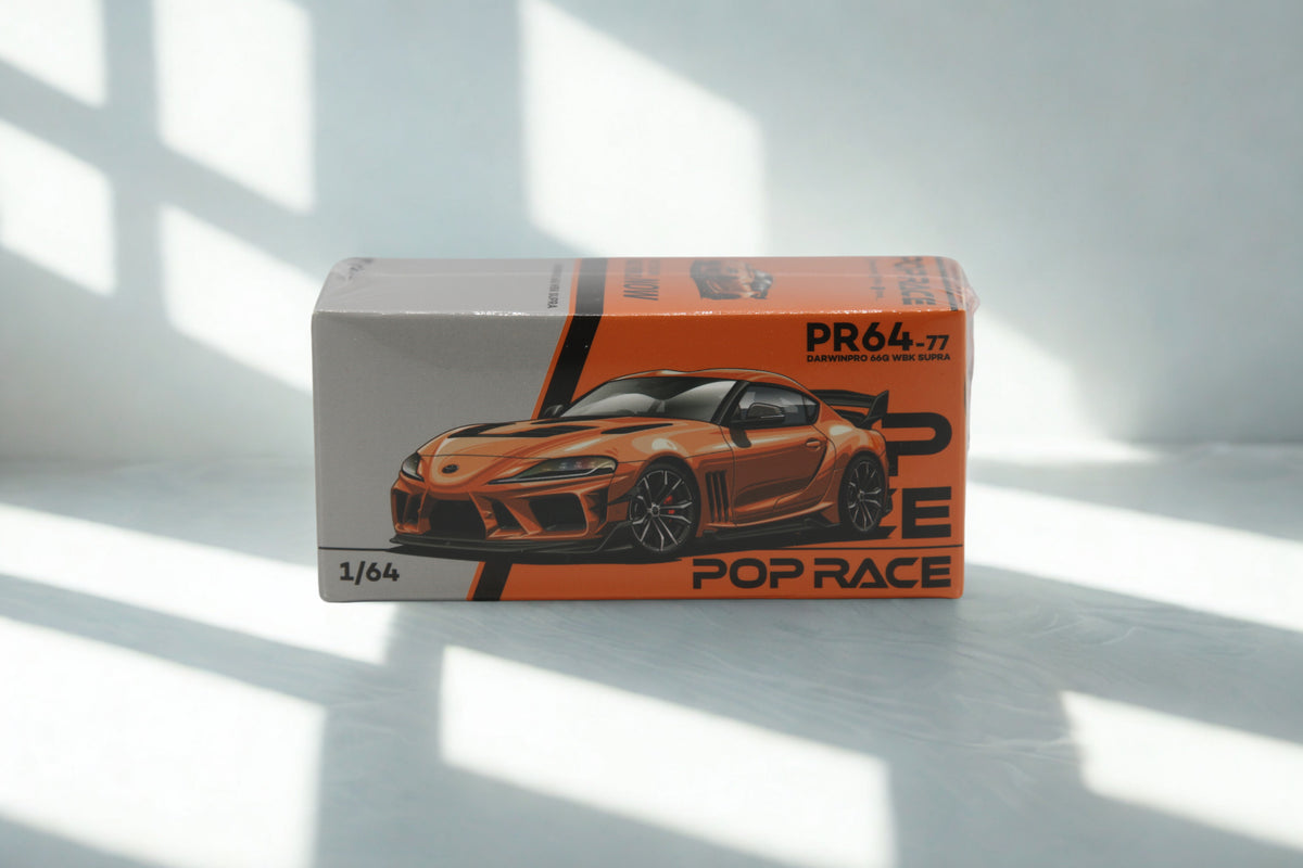 Pop Race Toyota Supra Darwin Pro 66G NWB – Diecast Modellauto im Maßstab 1:64, Art. PR64-077