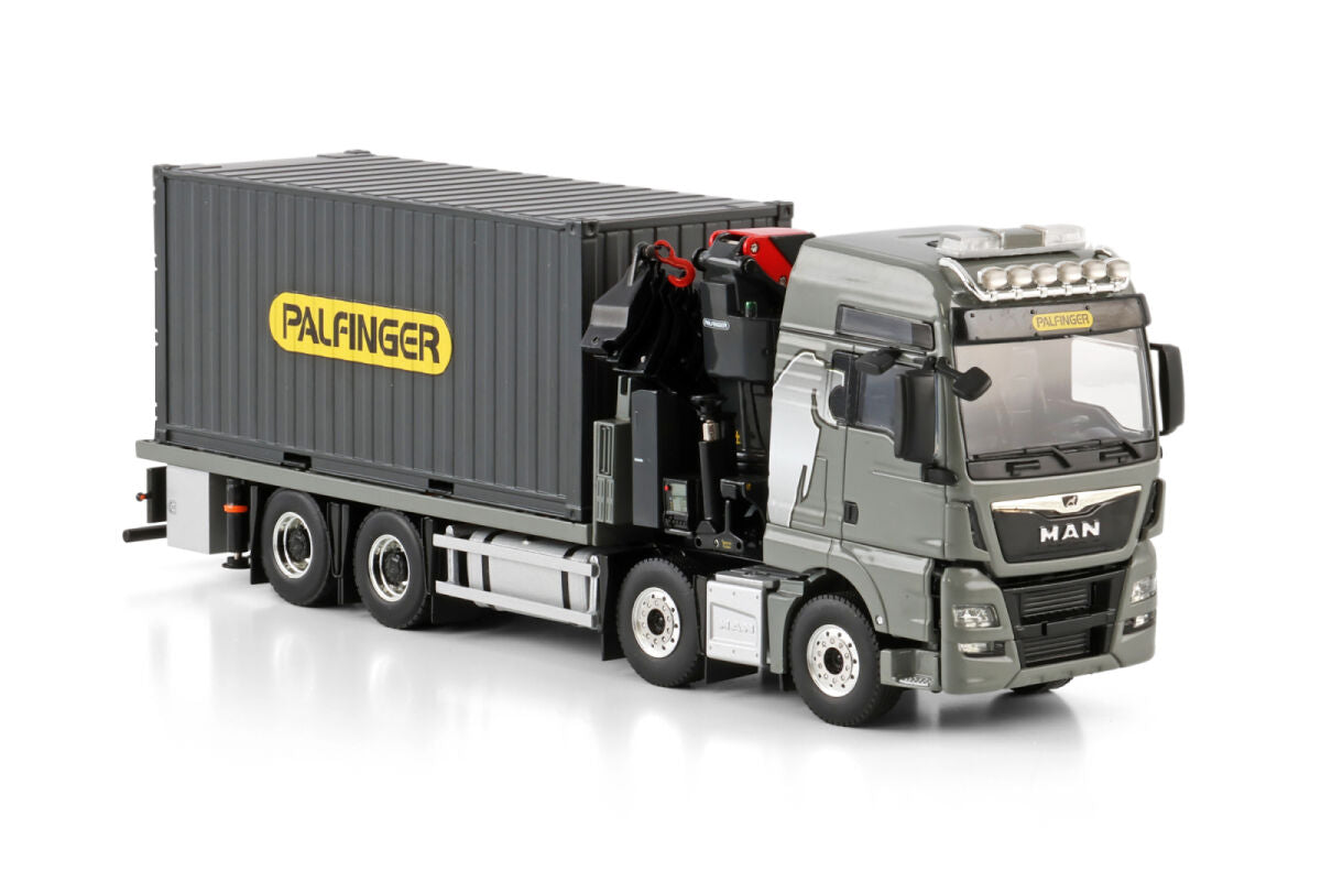 WSI MAN TGX XXL Euro6c 8x4 mit Container + Palfinger PK480 – Diecast Sammlermodell im Maßstab 1:50, Art. 04-2216 – Ansicht 5