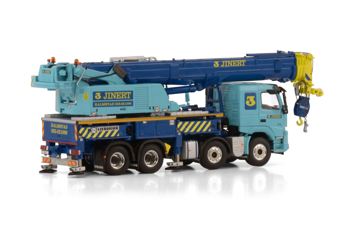 WSI Liebherr LTF 1060-4.1 Teleskop-Aufbaukran auf Volvo FMX „3 JINERT“ – Diecast Sammlermodell im Maßstab 1:50, Art. 51-2152 – Ansicht 4