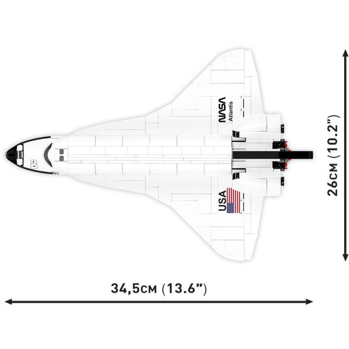 COBI Space Shuttle Atlantis Klemmbaustein-Modell im Maßstab 1:100 – 685 Teile, Set 1930 – Ansicht 5