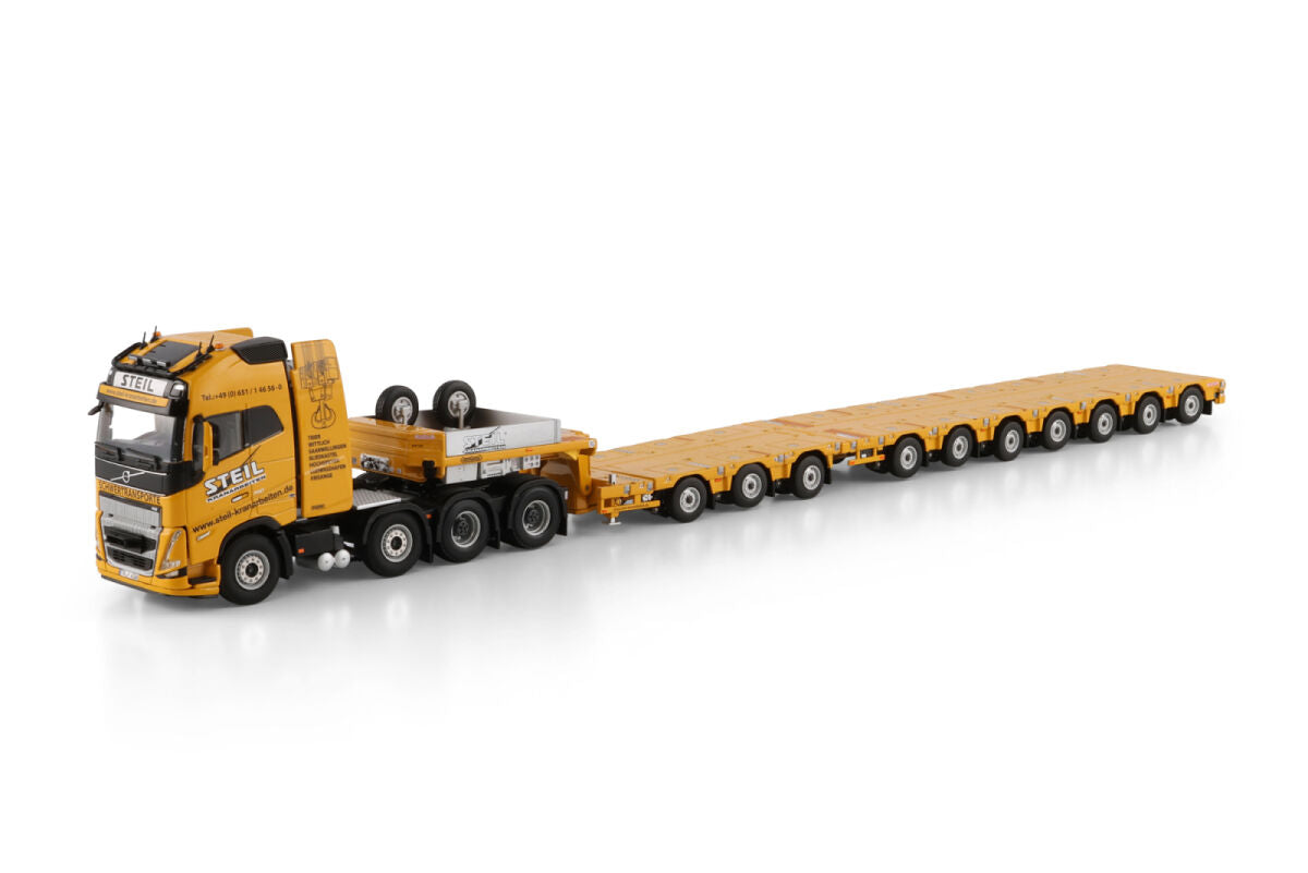 WSI Volvo FH5 Globetrotter XL 8x4 „STEIL Kranarbeiten“ – Diecast Sammlermodell im Maßstab 1:50, Art. 01-4694